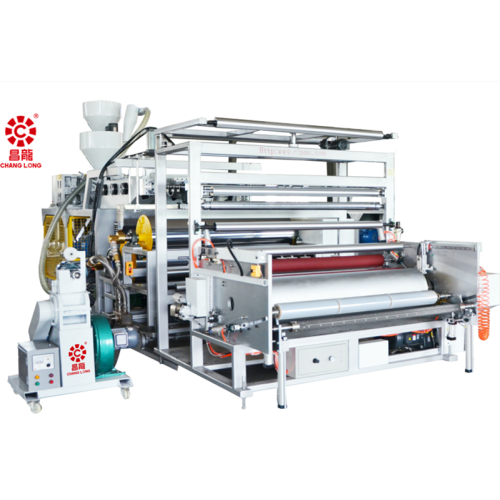 Equipo de película adhesiva extensible de plástico de coextrusión